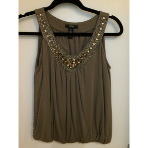 Embellished Sleeveless Top