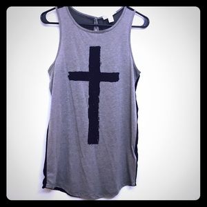 Cross tunic shirt