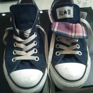 Navy blue All Star Converse sneakers