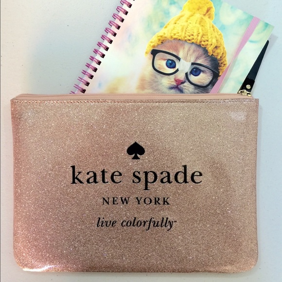 kate spade Clutches & Wallets - Kate Spade Rose Gold Glitter Clutch