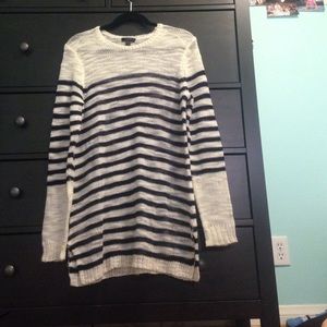 Striped Black & Cream Sweater