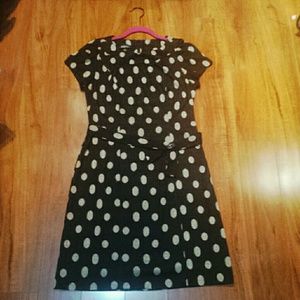Black & Ivory Polka Dot Dress