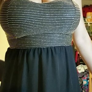 Strapless Gold Maxi Dress (Bow-back)