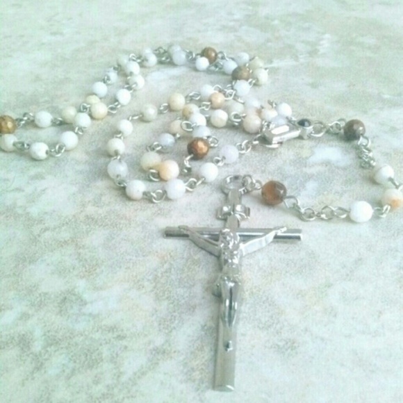 Agate and Tiger's Eye Stones Handmade Rosary