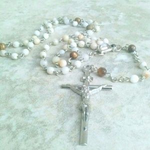 Agate and Tiger's Eye Stones Handmade Rosary