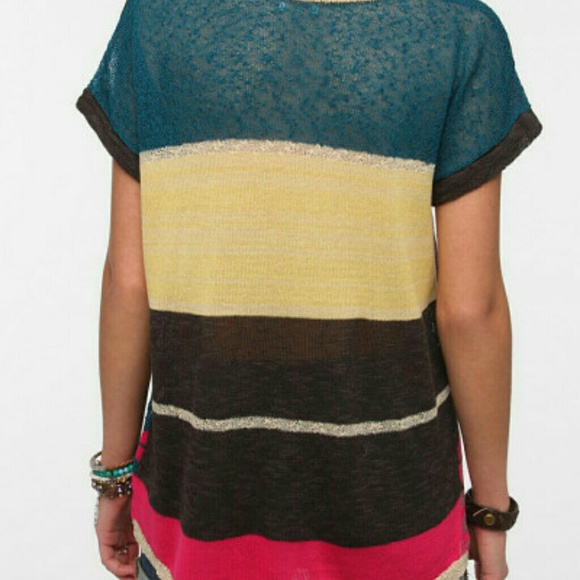 🆕 Urban Outfitters Ecote Intarsia Knit Tee - Picture 4 of 4