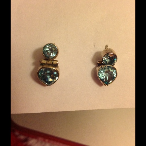 Sterling Silver blue earring