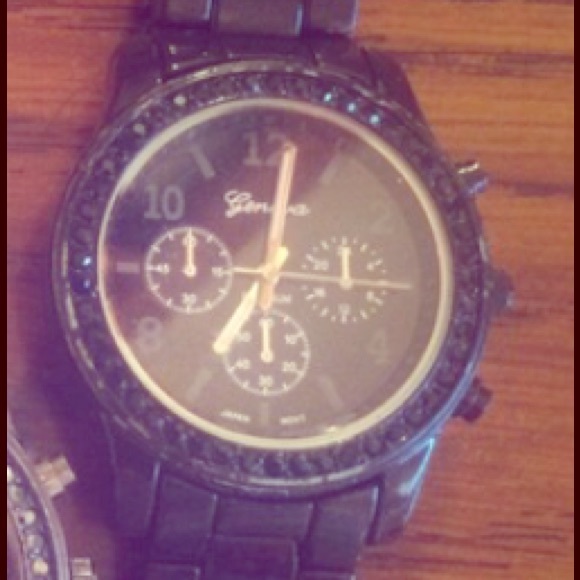 Black Geneva Watch