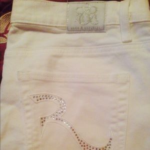 Size 12 white Rock & Republic jeans