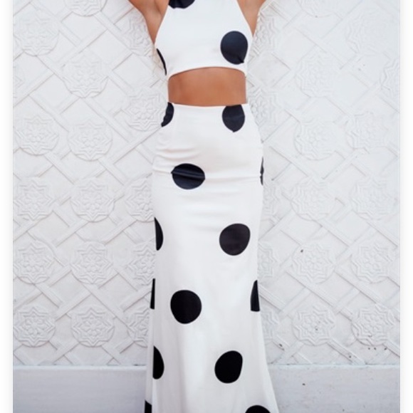 *SOLD* Sabo skirt Madeira polka dot set size small - Picture 2 of 4