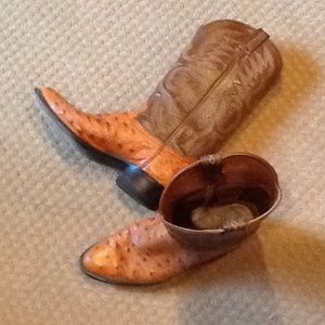 Vintage Tony Lama Ostrich Men's Cowboy Boot