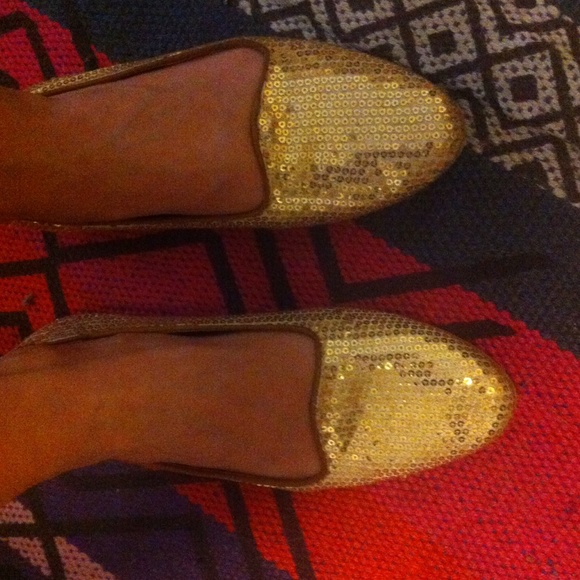 Sequined loafers Size 7