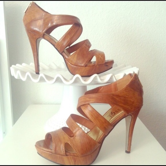 Brown Strappy Heels