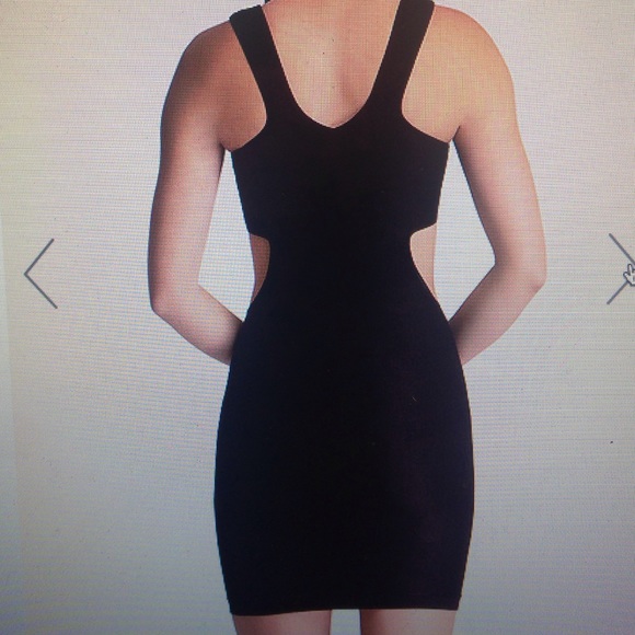 BeBe Black Dress with Waist Cutouts-M/L-NWT - Picture 2 of 8