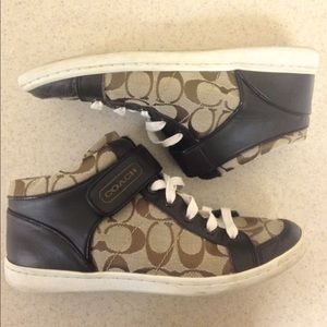 Coach hightop tennis shoes