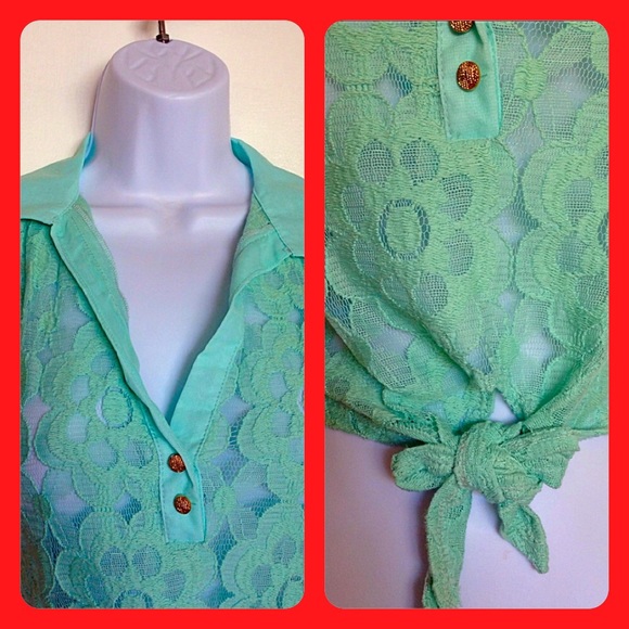 Lace Top Cross Back - Picture 3 of 3