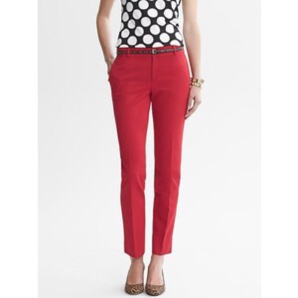 Banana Republic red pants size 4