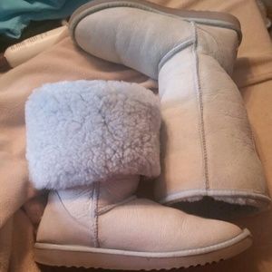Womens baby blue tall uggs
