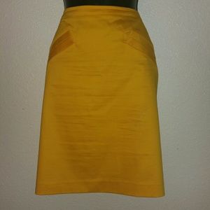 Yellow a line skirt