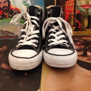 Black high top Converse