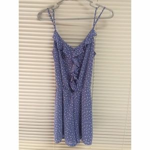 H&M double straps hearts romper with pockets