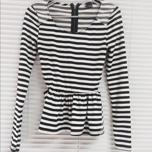 Urban Outfitters sparkle & fade peplum top