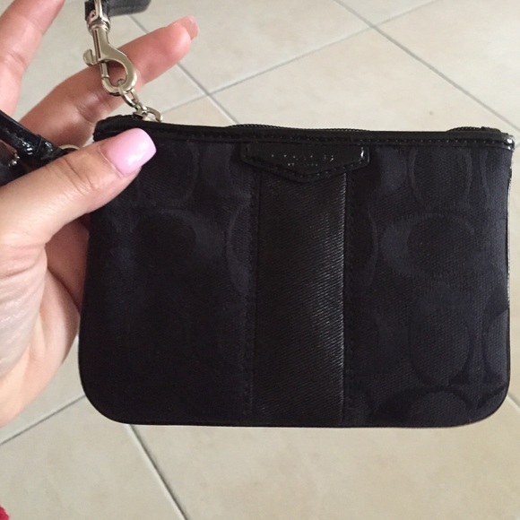 Brand new black coach wristlet