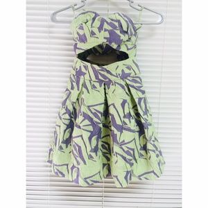 Asos floral skater dress with cutout