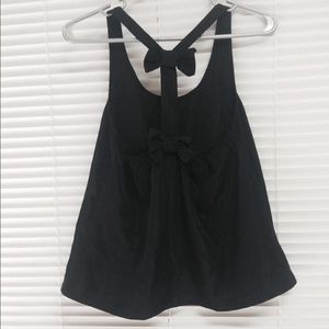 Love culture black top with bows