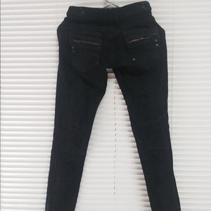 Zara TRF low rise black skinnies