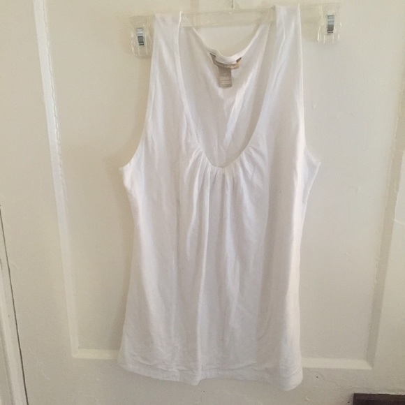 white draped shirt