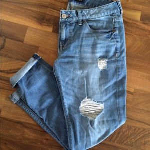 Distressed Boyfriend Jeans