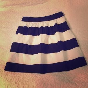 Dark Navy (arguably black) and white skirt