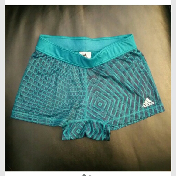 Adidas Navy/Teal Compression Short