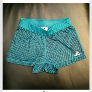Adidas Navy/Teal Compression Short