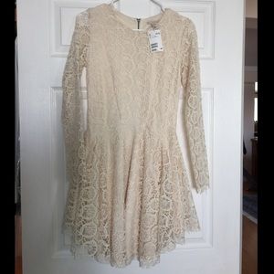 H&M Ivory Lace Dress