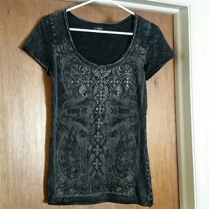 Adorable blinged day trip top