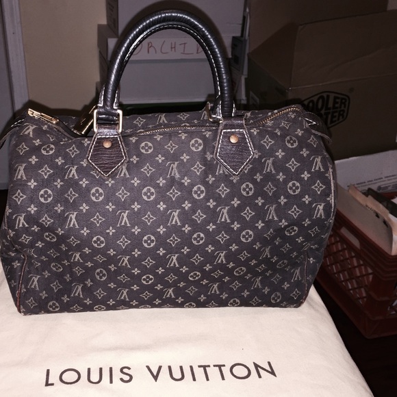 AUTHENTIC LV Mini Lin Ebene Speedy 30