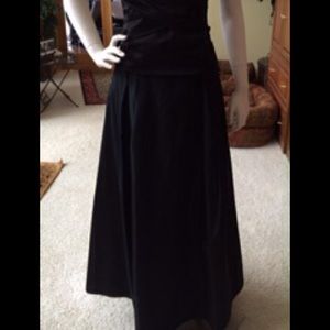 Black Scott McClintock long evening skirt