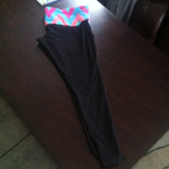 Fold over workout pants