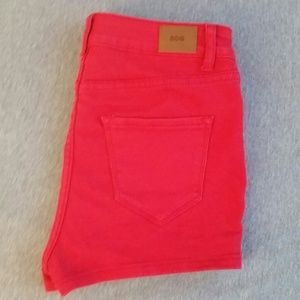 BDG High Waist Shorts in Red