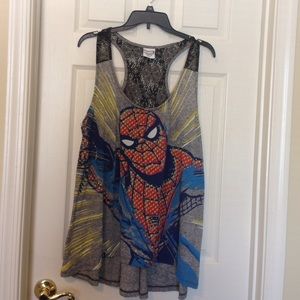 Spiderman racer back tank
