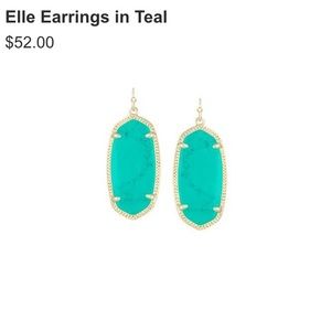 Kendra Scott Elle Earrings in Teal