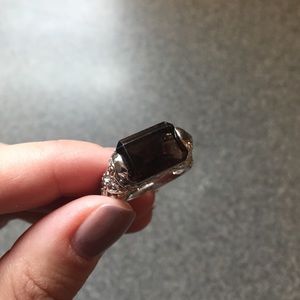 Lia Sophia brown stone ring
