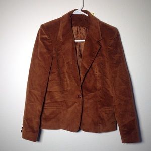 Coppertone corduroy blazer