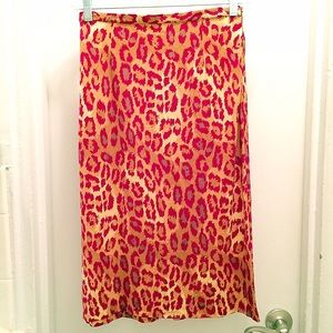 Vintage DVF Diane Von Furstenberg  leopard skirt