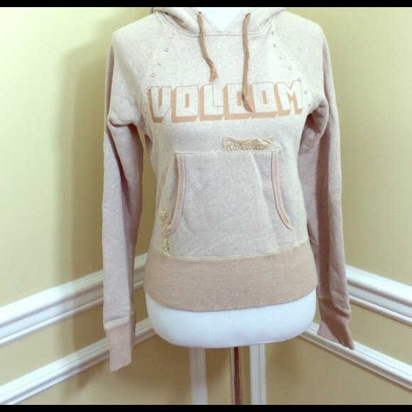 Tan lace volcom hoodie