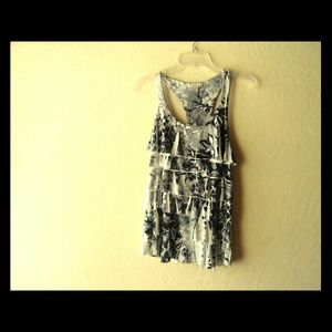 Black & White Ruffle Top