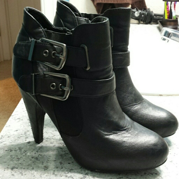 Black ankle booties