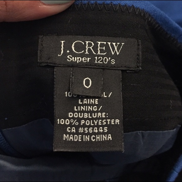 π«SOLDπ«J. Crew Super 120s Blue Pencil Skirt - Picture 4 of 4